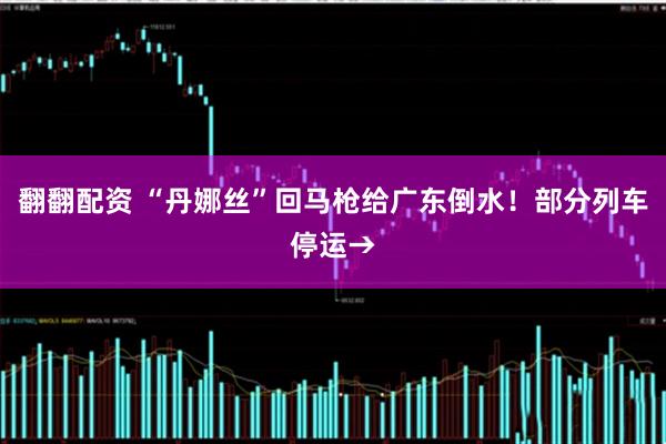 翻翻配资 “丹娜丝”回马枪给广东倒水！部分列车停运→