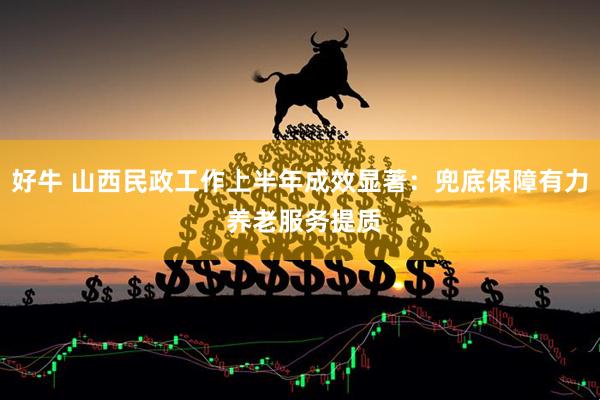 好牛 山西民政工作上半年成效显著：兜底保障有力 养老服务提质